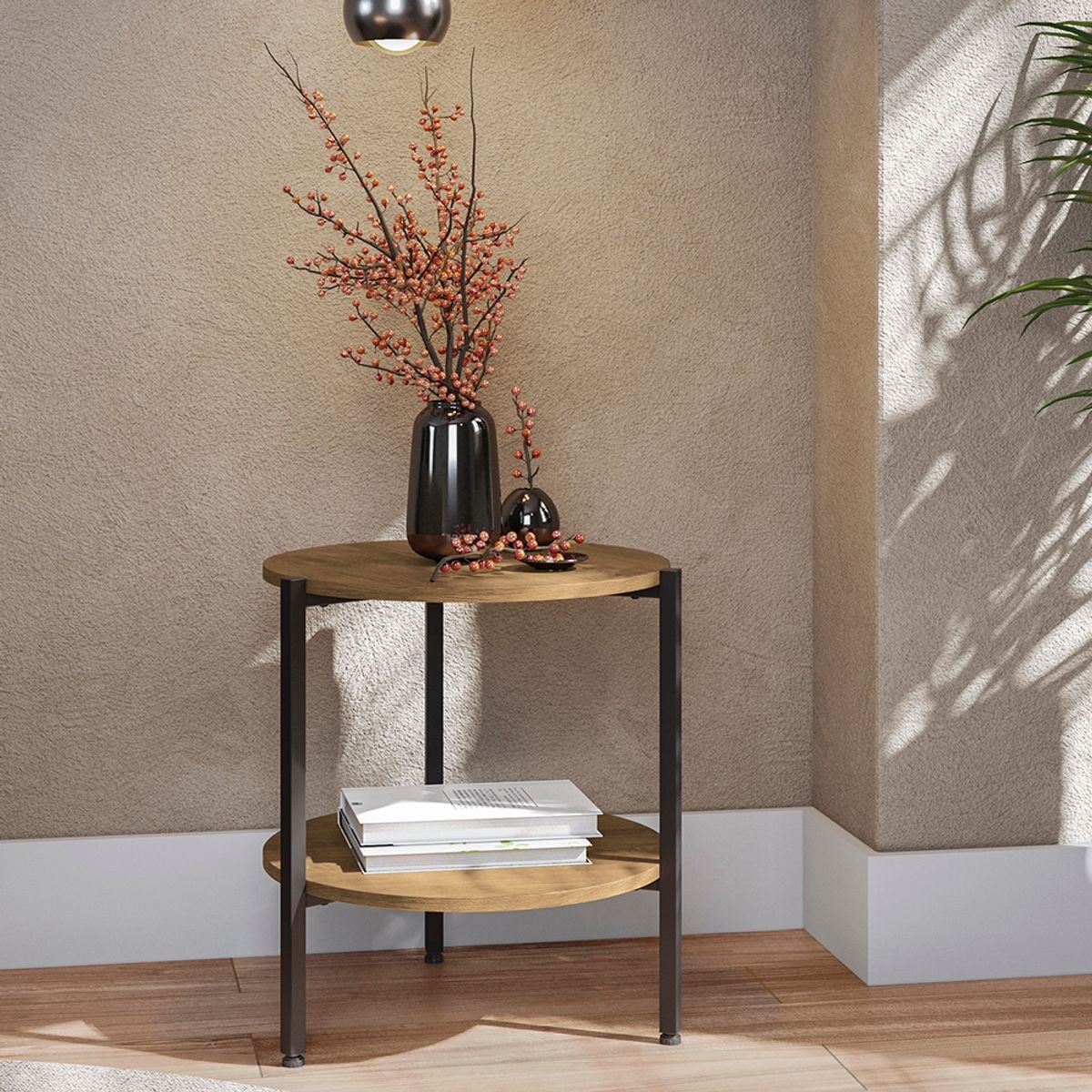 YARDAS - Mesa de Apoyo Yardas La Plata Nogal.