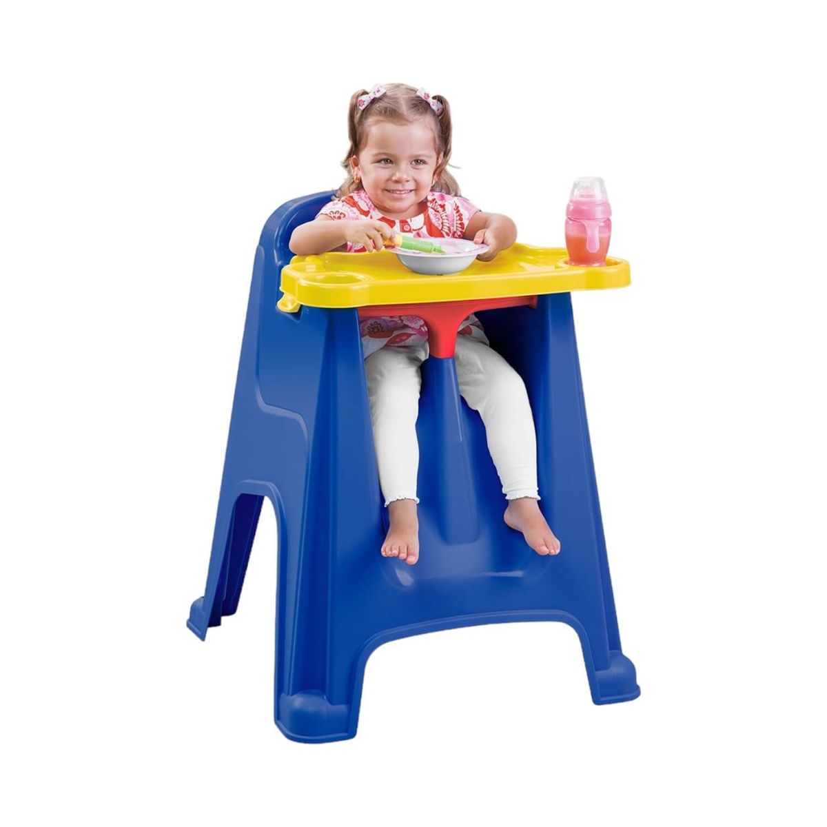 RIMAX - Silla Comedor Para Bebe Azul 60x59x77 cms Rimax