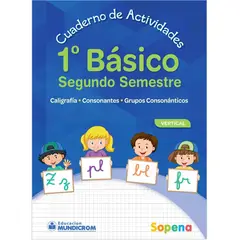 TOP10BOOKS - CUADERNO DE ACTIVIDADES 1 BÁSICO - 2DO SEMESTRE VERTICAL. Editorial: Sopena