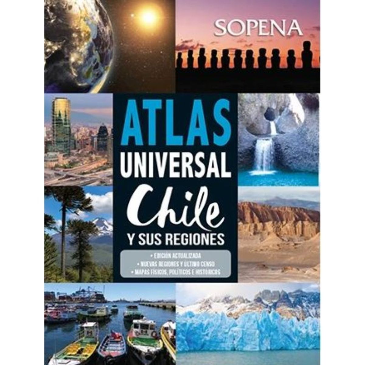 TOP10BOOKS - LIBRO Atlas Universal Chile Y Sus Regiones - Sopena