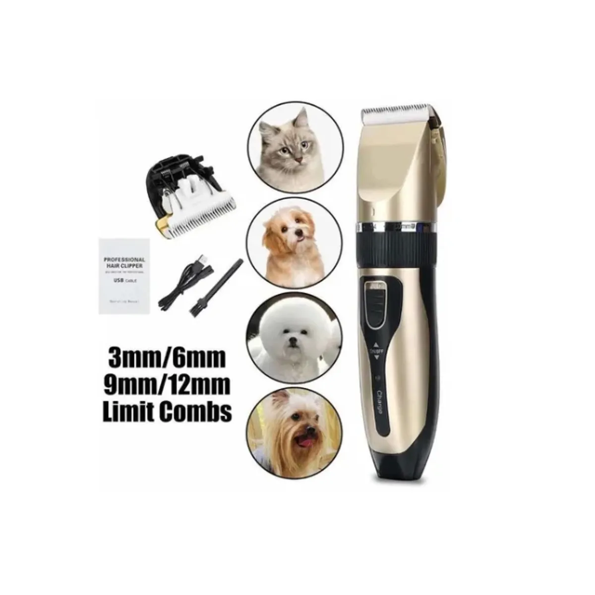 GENERICO - Maquina Cortar Pelo Perros Cortadora Canina Accesorios