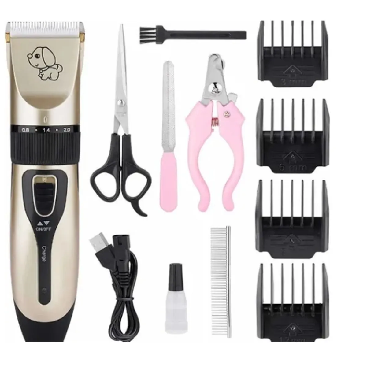 GENERICO - Maquina Cortar Pelo Perros Cortadora Canina Accesorios