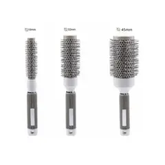 GENERICO - Set 3 Cepillos Térmicos Brushing Alisado 19mm-32mm-45mm