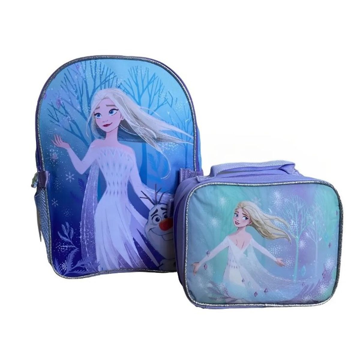 INTEK GAMES - Pack Escolar Mochila  Lonchera Frozen para Niñas Azul Celeste
