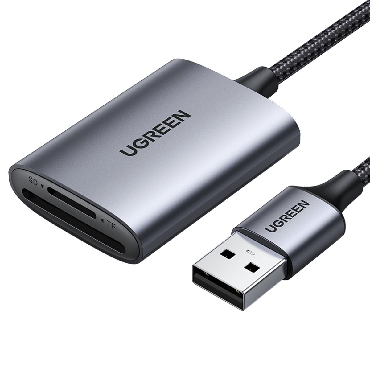 UGREEN - Lector de tarjetas USB 3.0 A 2 en 1 UGREEN