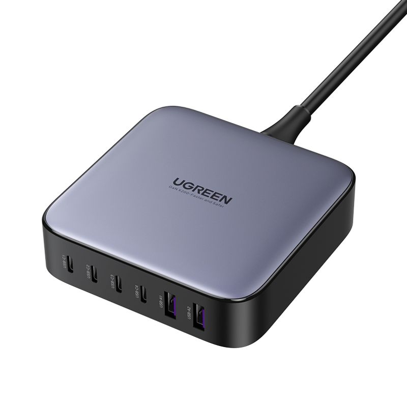 UGREEN - UGREEN Cargador 200W USB-A x 2 +USB-C x 4 Fast Charger