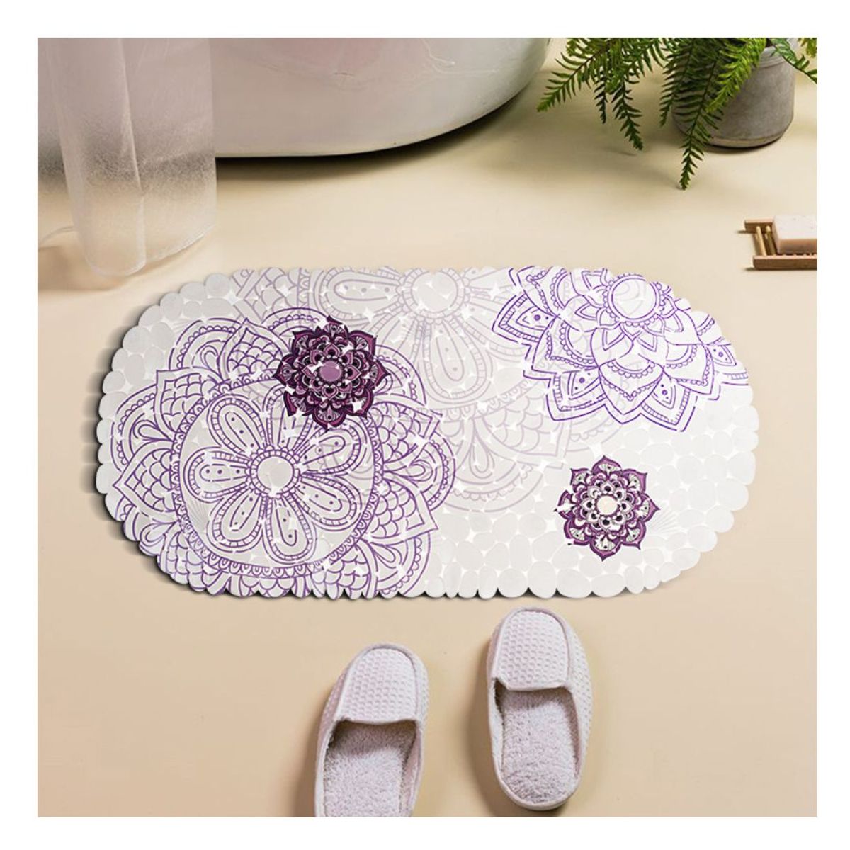 Alfombras Antideslizante 69x35cm Diseños., marca BATHLUX - Foto Principal