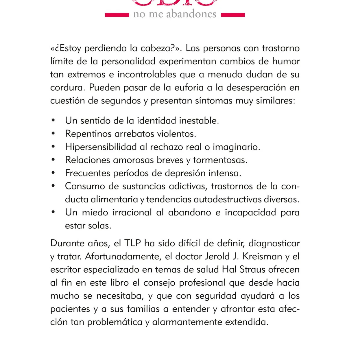 SIRIO EDITORIAL - Te Odio - No Me Abandones