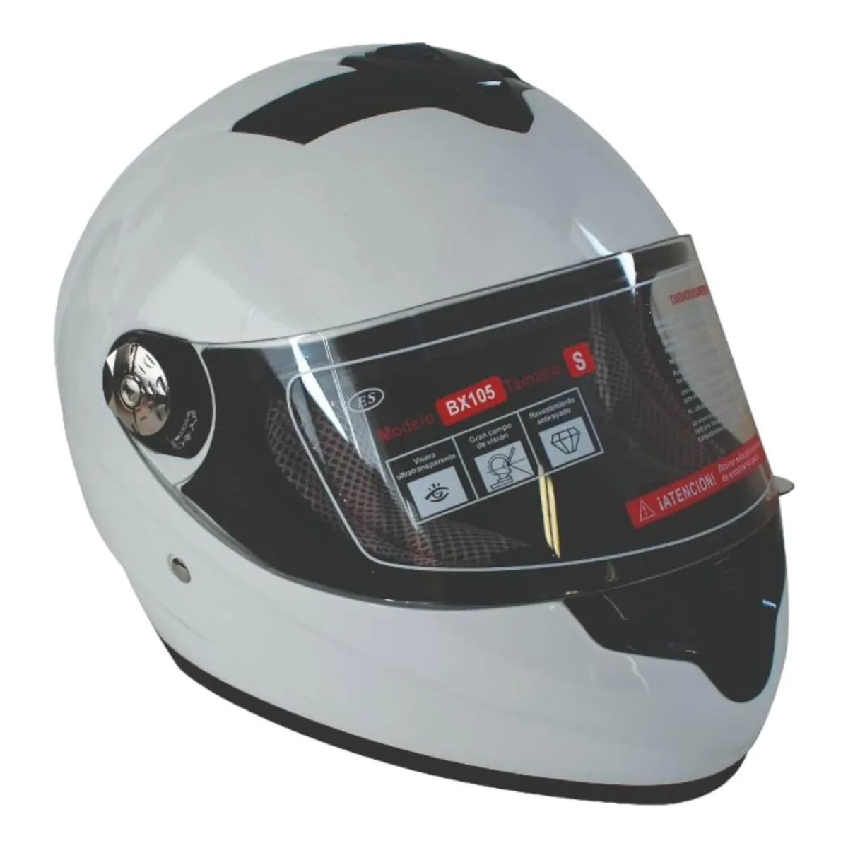 BEX - Casco Full Face Bx105 Talla L white Ceritificacion ECE Bex