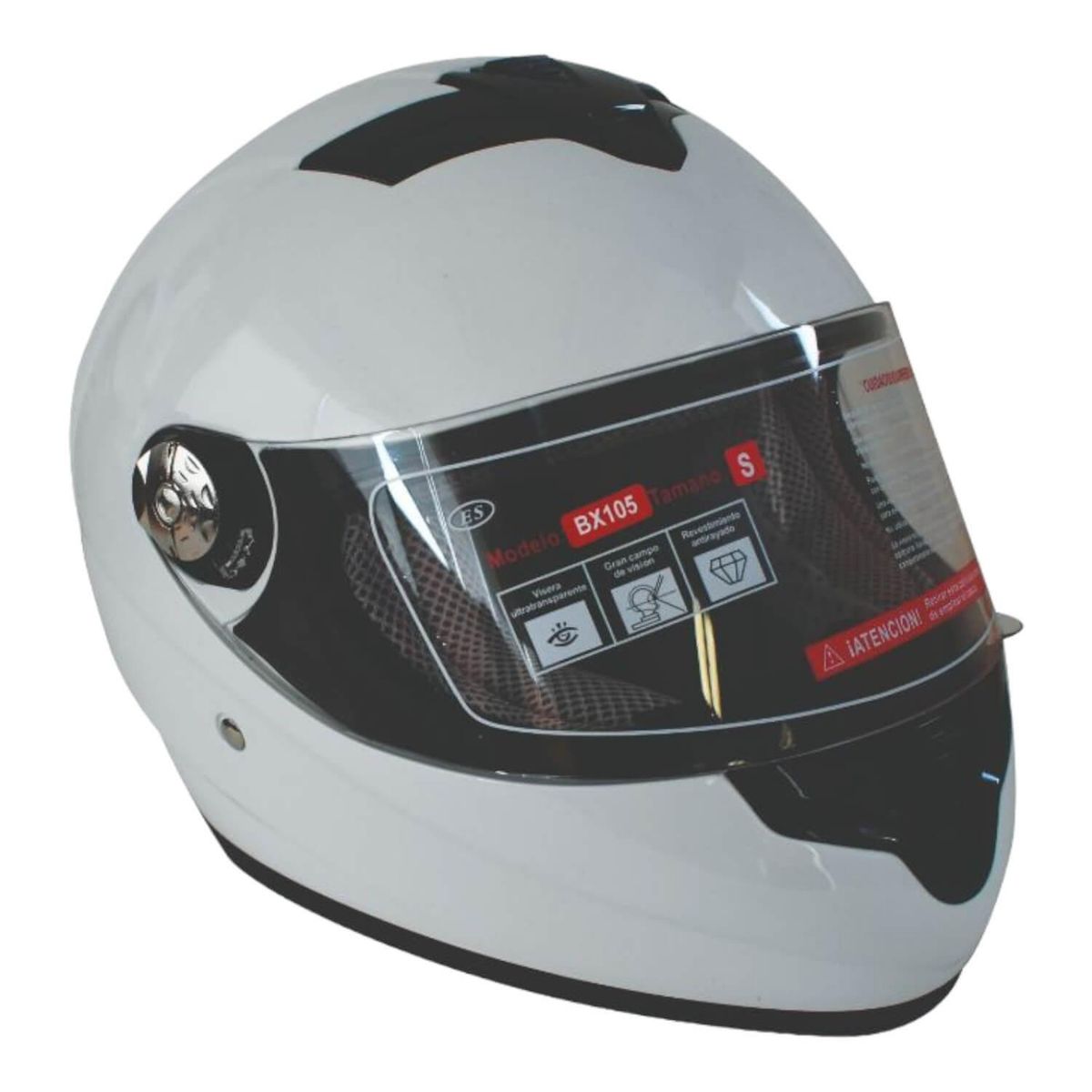 BEX - Casco Full Face Bx105 Talla L white Ceritificacion ECE Bex