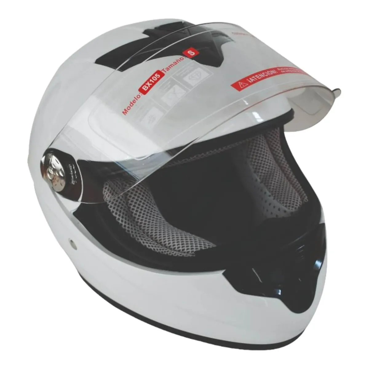 BEX - Casco Full Face Bx105 Talla L white Ceritificacion ECE Bex