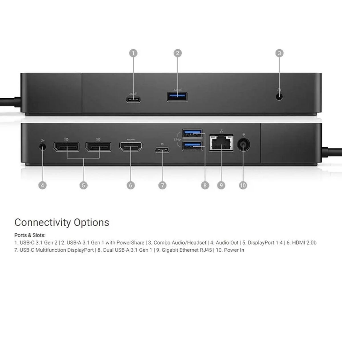 DELL - Docking Station Dell WD19 USB-C DELL
