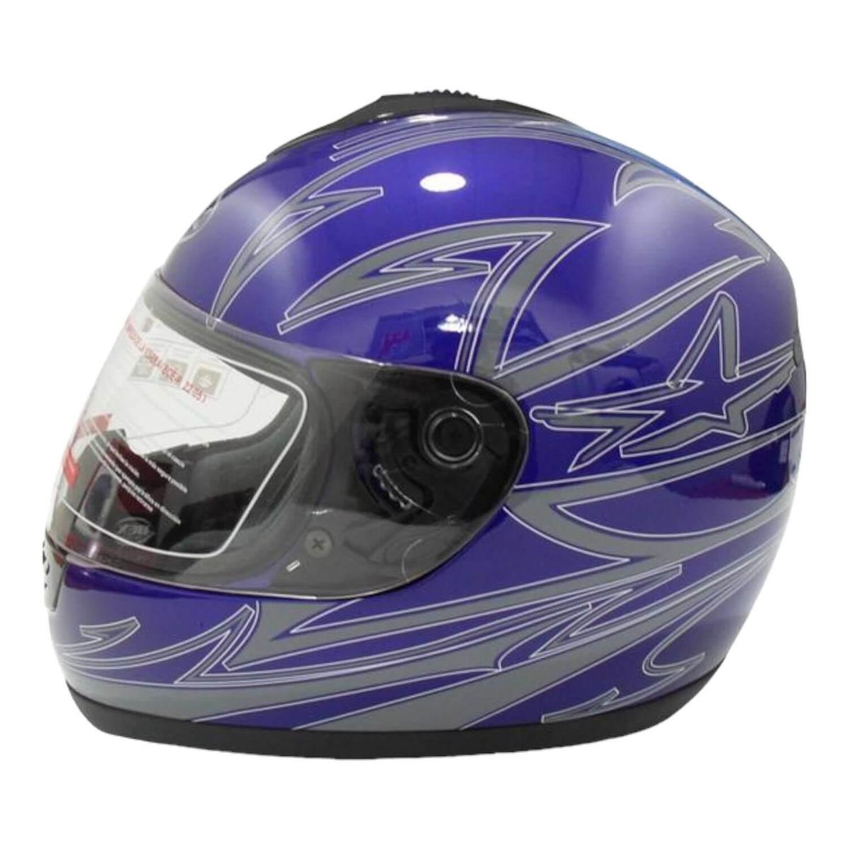 BEX - Casco Full Face Bx190 Talla M Color Deep Blue Certificado