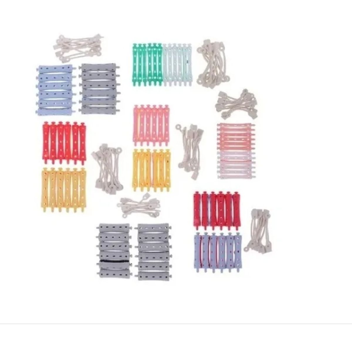 GENERICO - Kit 12 Bigudies Para Base - Ondulación Cabello Peluquería 11mm