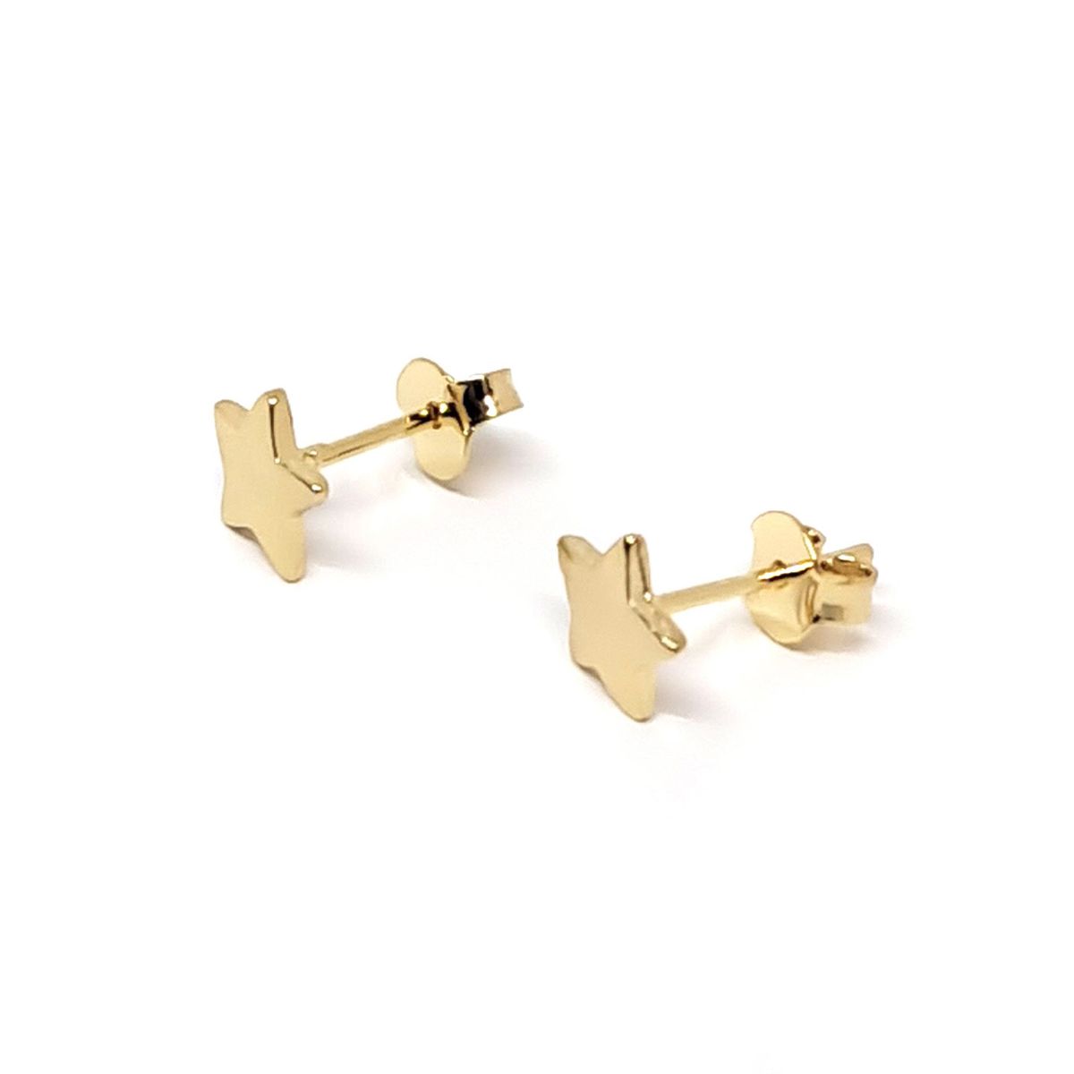 COGGIOLA - Aros Estrellas 7mm Enchapado Oro 18K