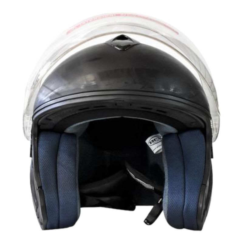 BEX - Casco Modelo Half Face Talla M Color Flat Black BEX