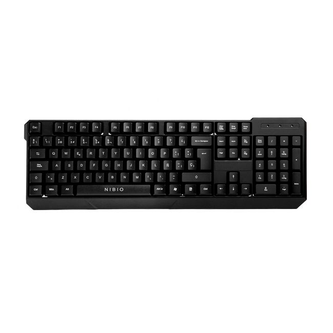 NIBIO - Kit Teclado Nibio Strike + Audífonos Nibio Zigma Rosado