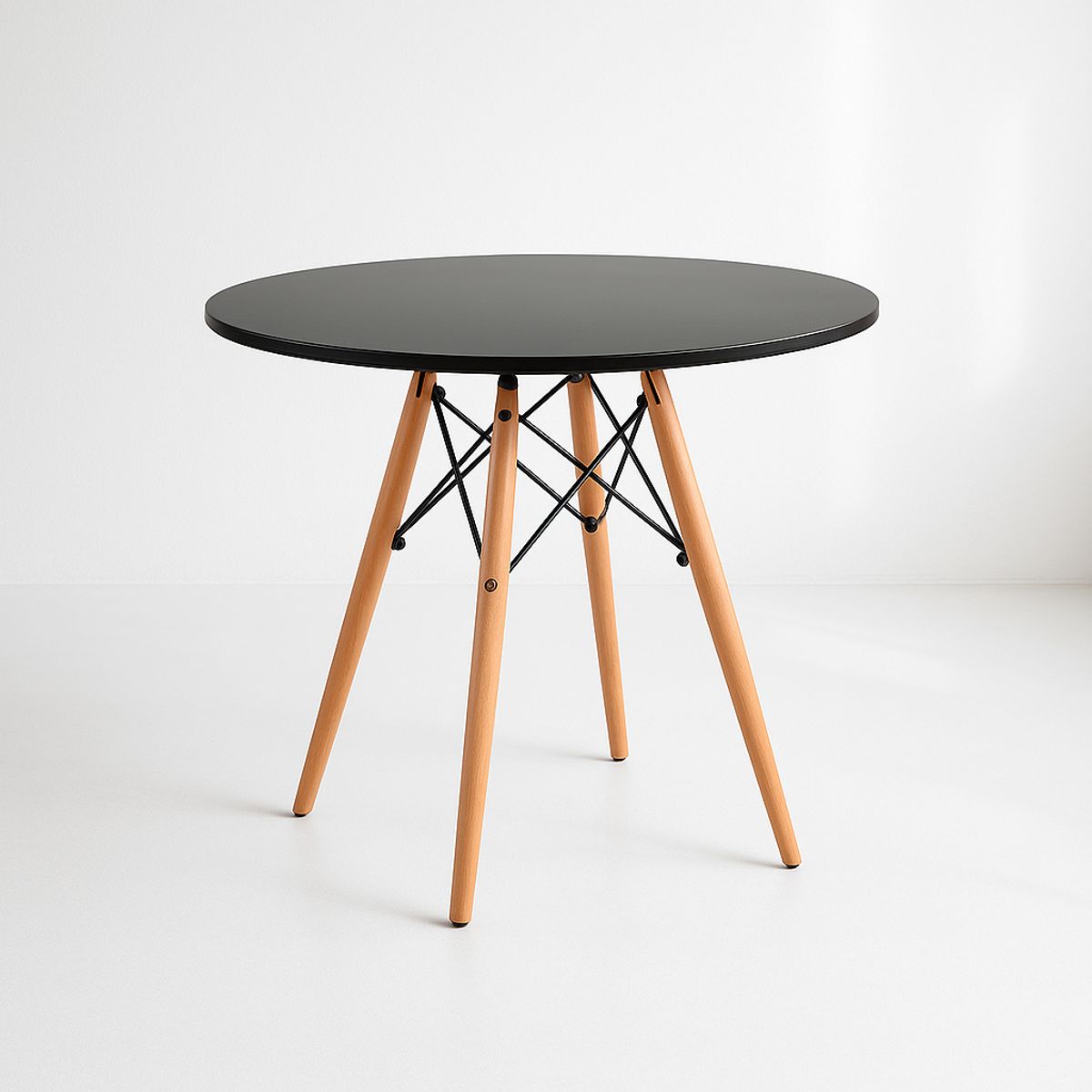 KLIK - Mesa de Comedor Eames 80cm redonda - Negra KLIK