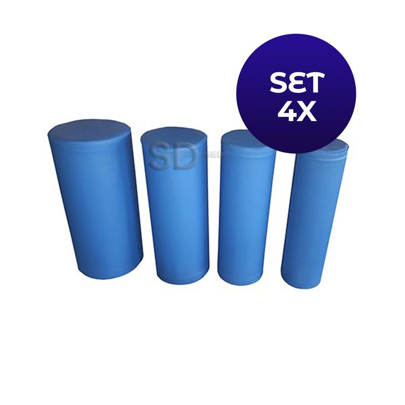 SDFIT - Set de 4x Rollos Terapeuticos de 80 cm de Largo