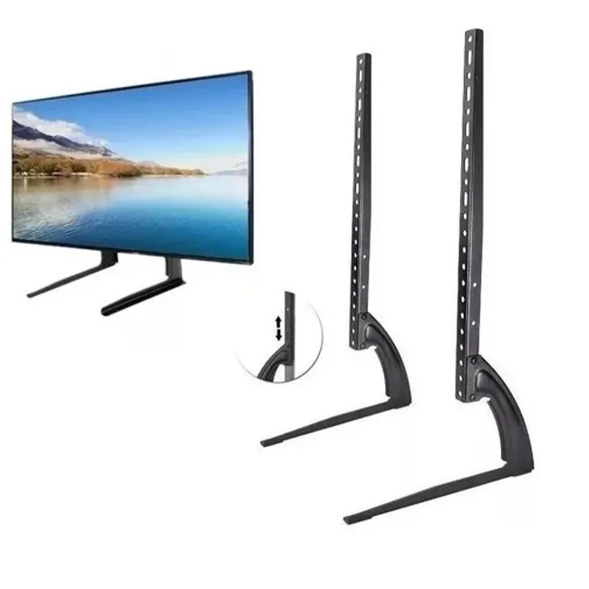 GENERICO - Soporte Base Universal para TV Mesa de 37 a 75 Pulgadas  Ajustable en Altura, Metálico