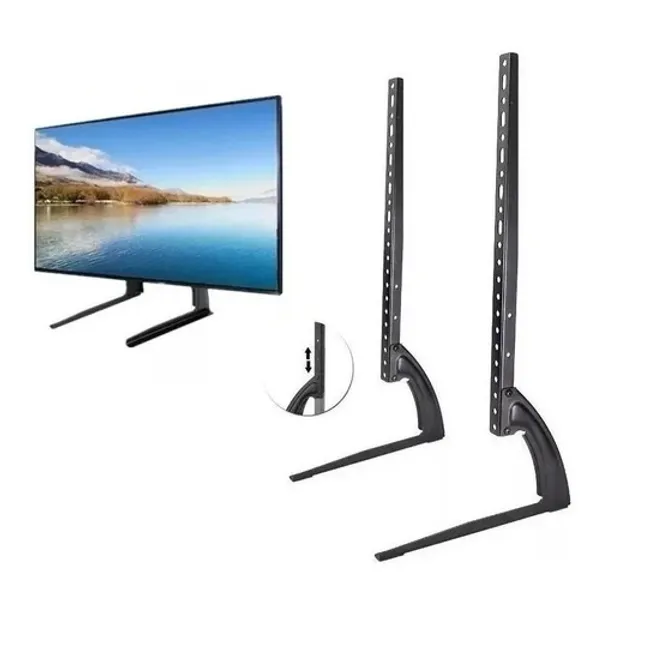 GENERICO - Soporte Base Universal para TV Mesa de 37 a 75 Pulgadas  Ajustable en Altura, Metálico