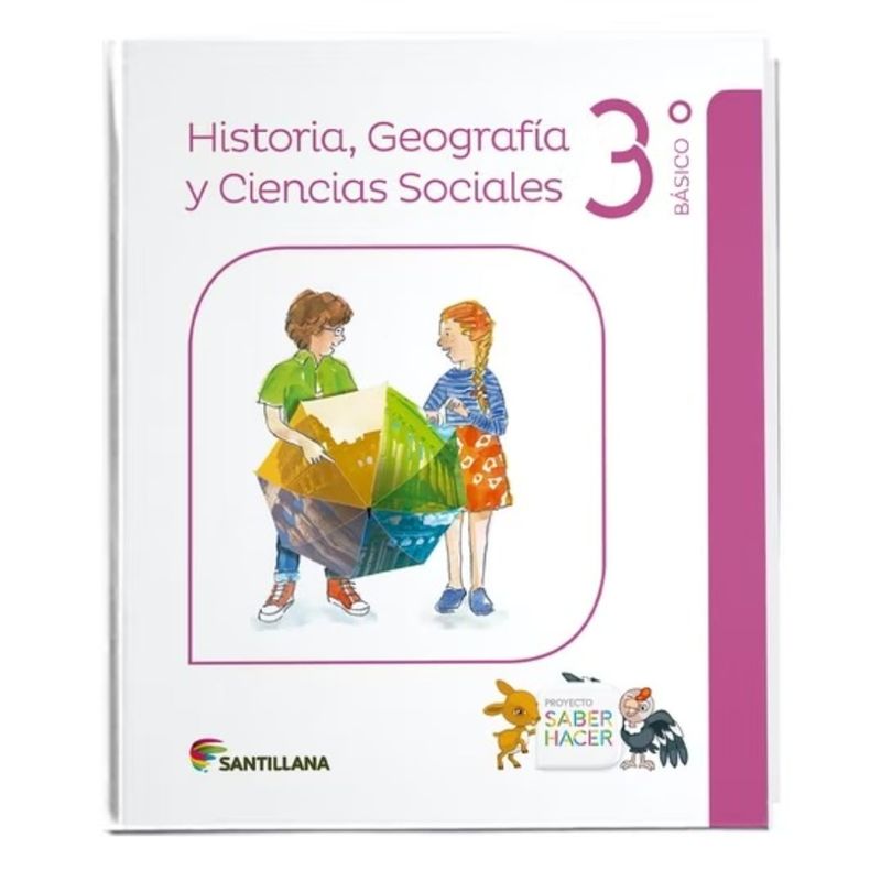 TOP10BOOKS - TEXTO HISTORIA, GEOGRAFIA Y CIENCIAS SOCIALES 3 SABER HACER / SANTILLANA / SANT