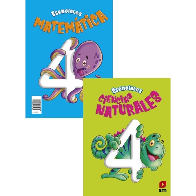 TOP10BOOKS - ESENCIALES- MATEMATICA - CIENCIAS 4 BÁSICO. Editorial: Ediciones SM