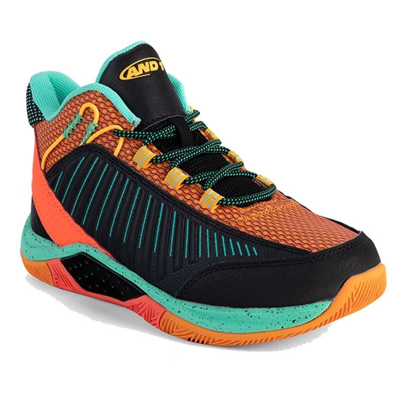 AND1 - Zapatillas And1 Explosive Naranja  Negro  Verde