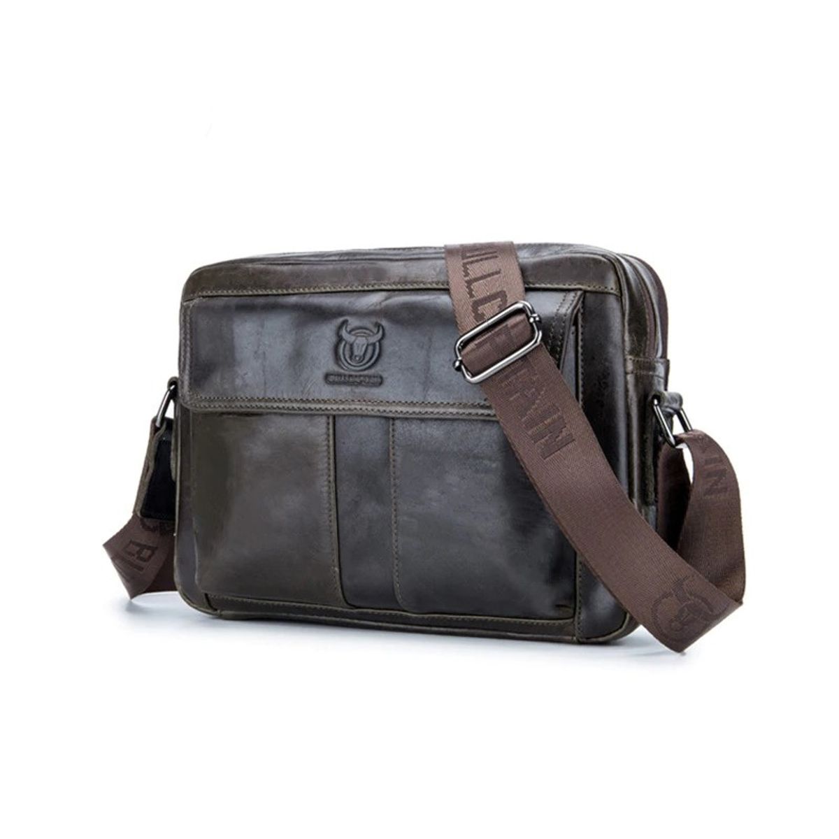 GENERICO - Bolsobandolera Cuero Genuino Bull Captain Mod Front