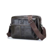 Bolsobandolera Cuero Genuino Bull Captain Mod Front