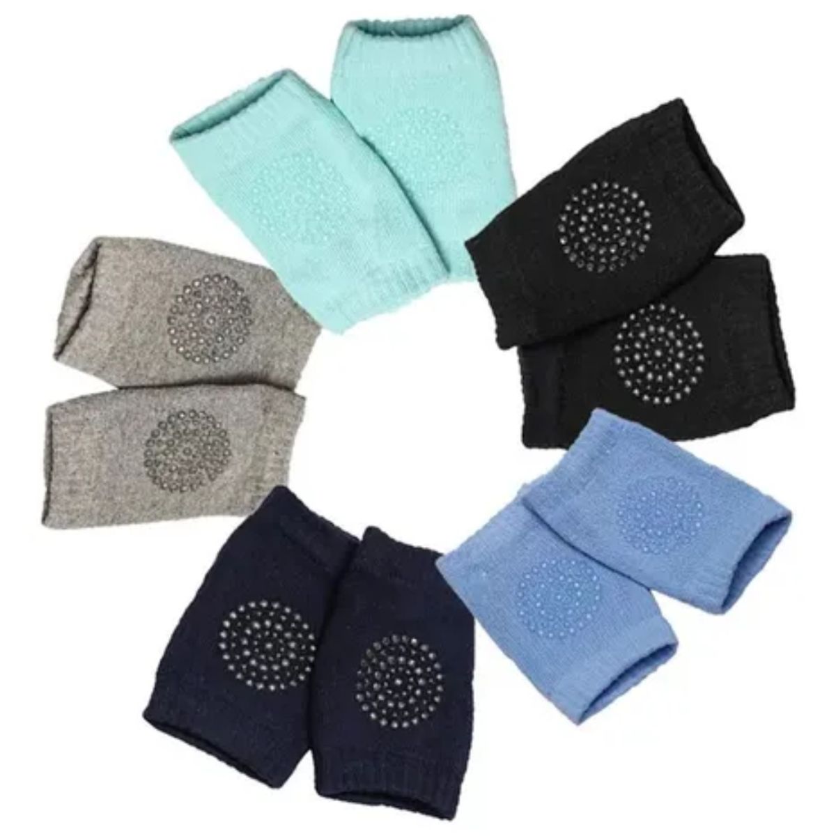 GENERICO - Rodilleras de Bebe  Para Gateo Antideslizante - NEGRO