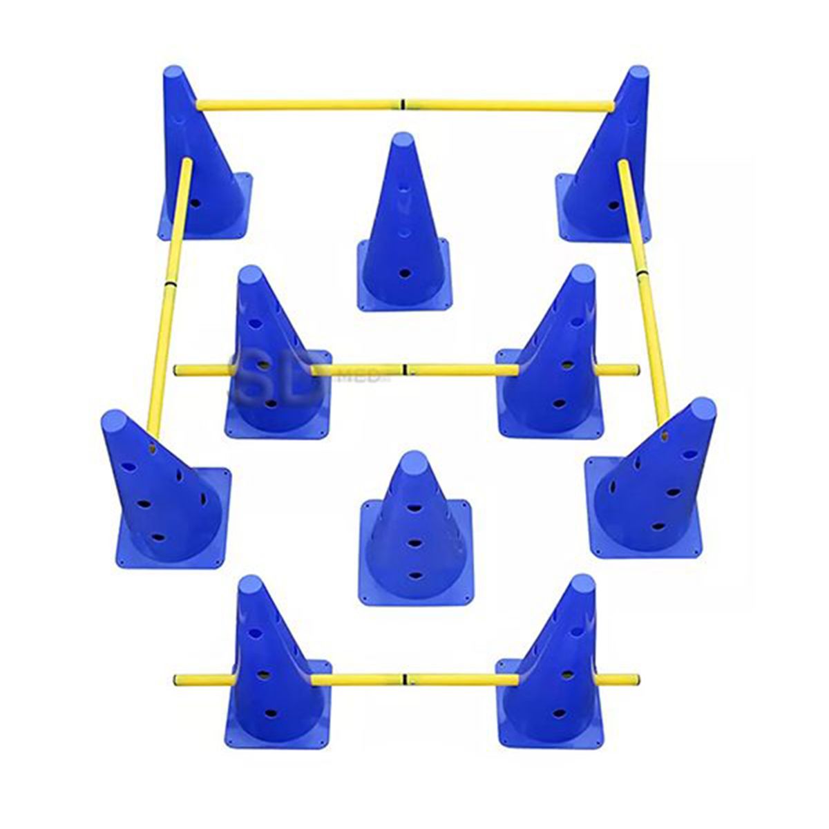 SDFIT - 10 Conos Orificio 32 cm + 5 Barras 100 cm MK-3008