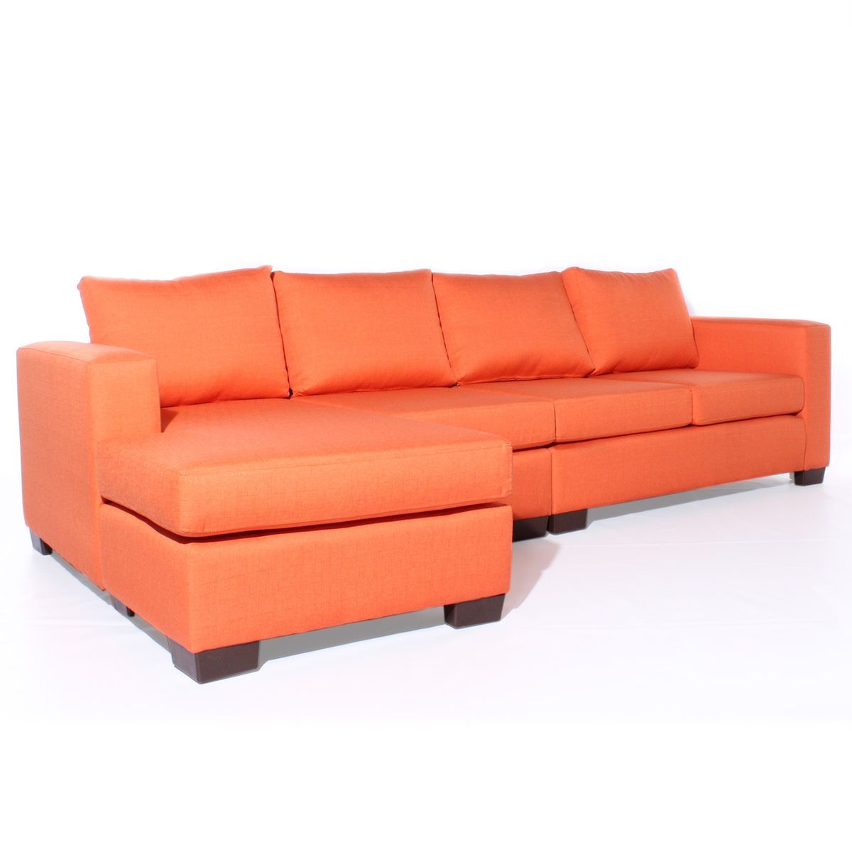 LIVING STORE - Sofá Seccional 4 Cuerpos Izquierdo Chelsea WR 295 cm Naranjo