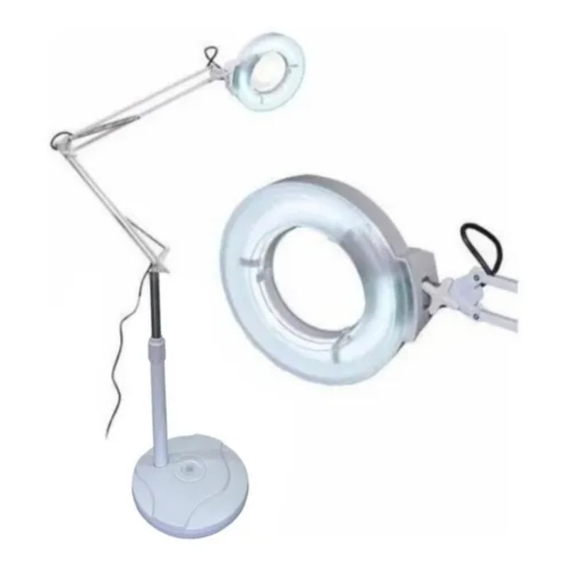 GENERICO - Lampara Lupa Con Luz Led Pedestal Rueda Cosmetologia