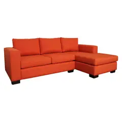 LIVING STORE - Sofá Seccional 3 Cuerpos Derecho Chelsea WR 231 cm Naranjo