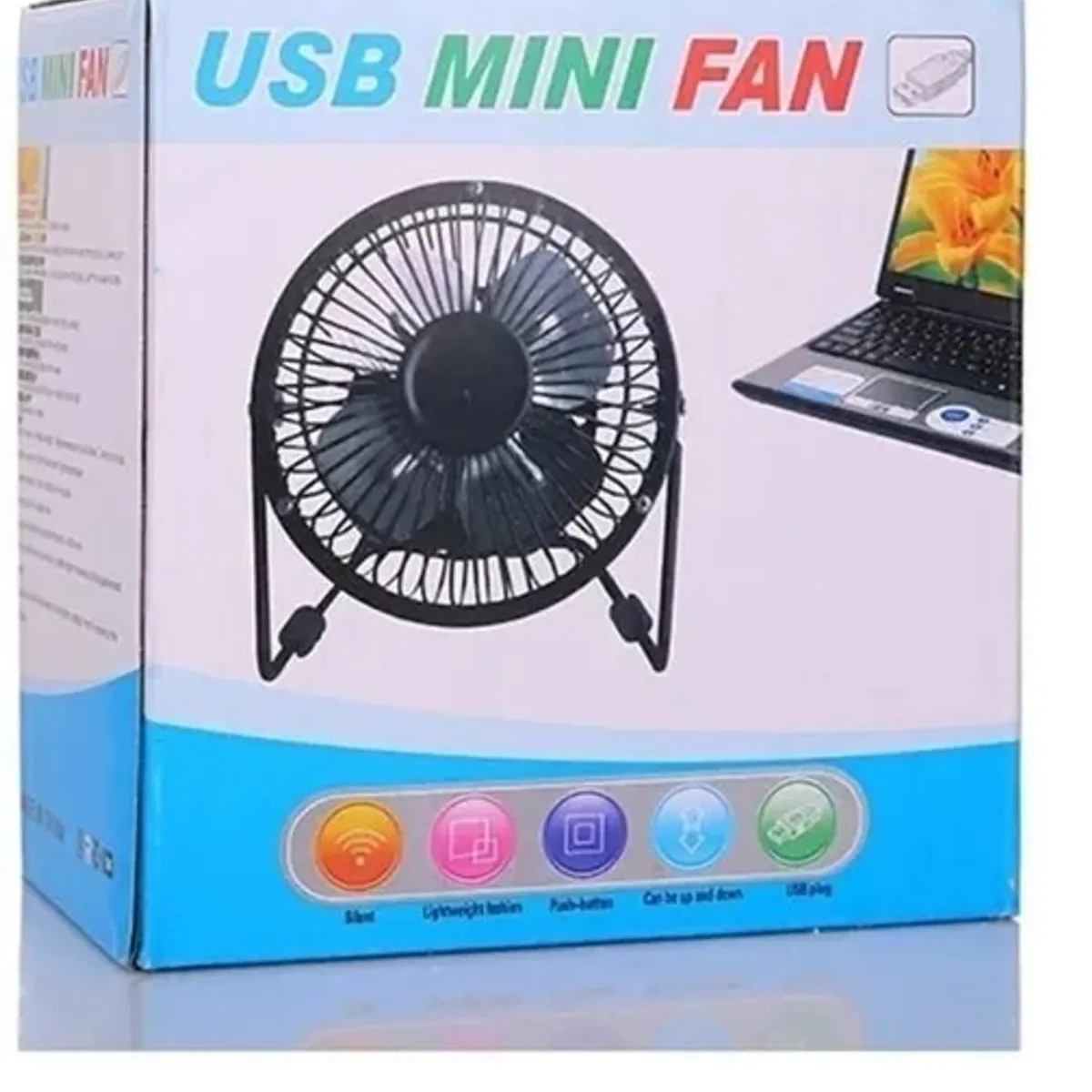 Mini Ventilador De Escritorio USB 21Cm, marca GENERICO - Foto 2
