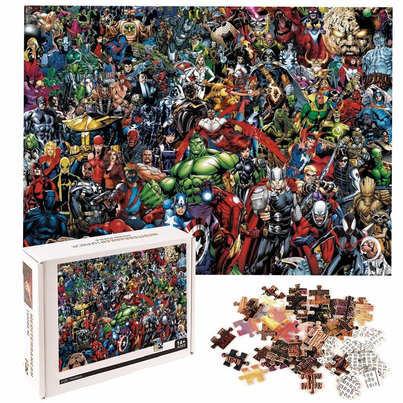 GENERICO - Rompecabezas 1000 Piezas 70x50cm - 16 - Puzzle Superhéroes