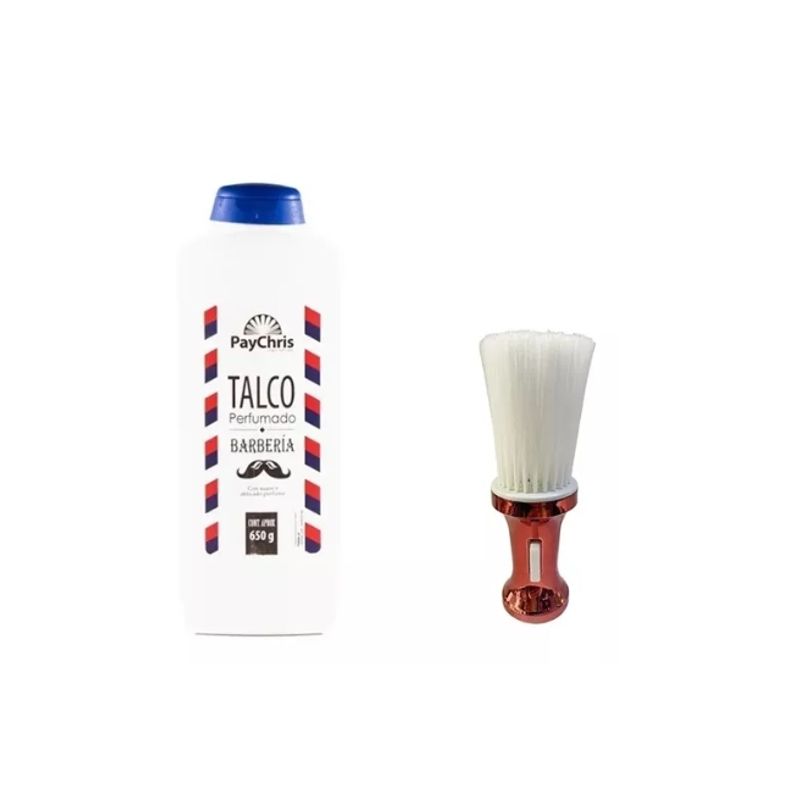 GENERICO - Talco De Barberia Y Bota Pelo Con Talquera