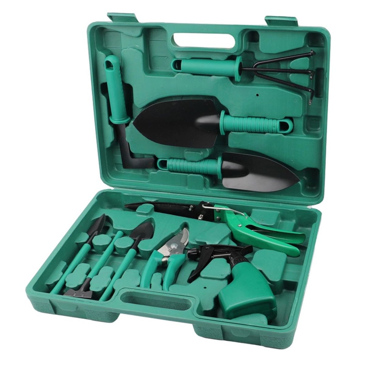OEM - KIT JUEGO DE HERRAMIENTAS PARA JARDIN 10 PIEZAS