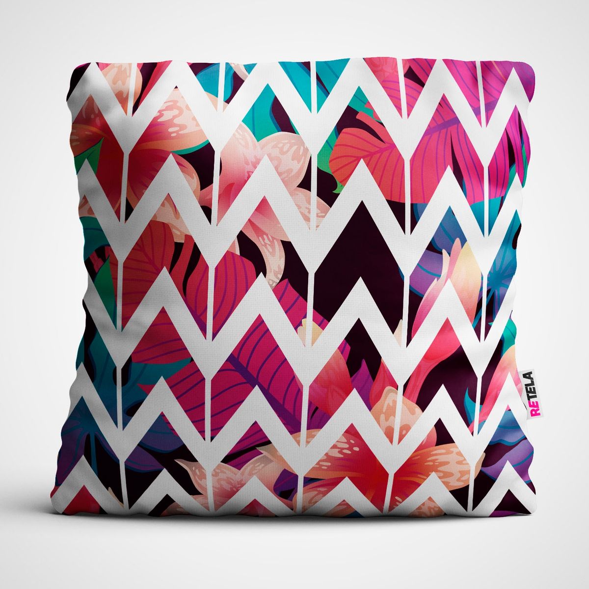 RETELA - Cojin 45x45 cm ilustración Prueba