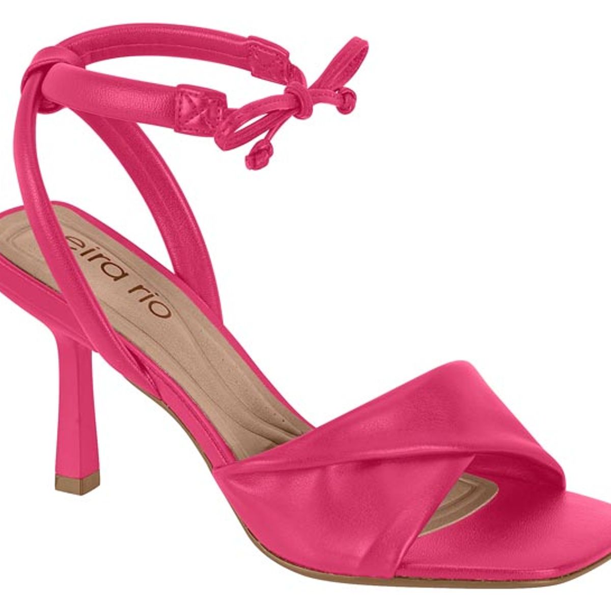 BEIRA RIO - Sandalia Taco Aguja 10cm Mujer Beira Rio Eco Cuero Pink Gloss