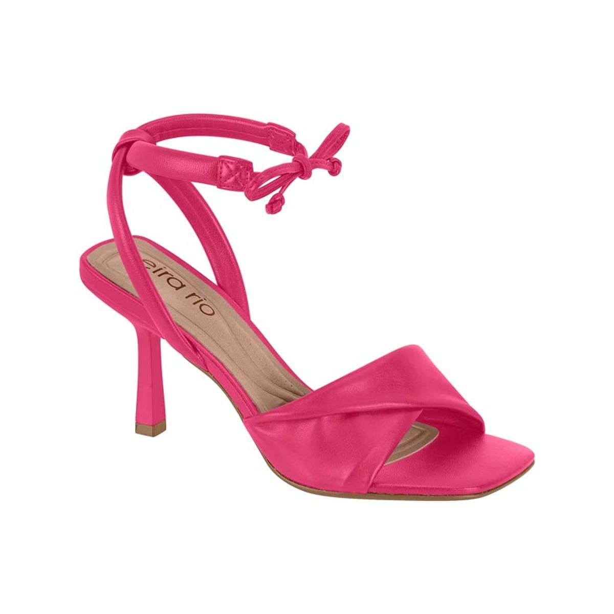 BEIRA RIO - Sandalia Taco Aguja 10cm Mujer Beira Rio Eco Cuero Pink Gloss