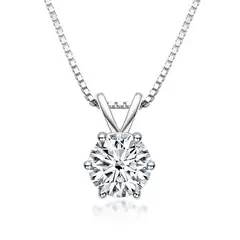 LUXURYJOYAS - Collar Moissainita Original Mujer 1ct Incluye Certificado