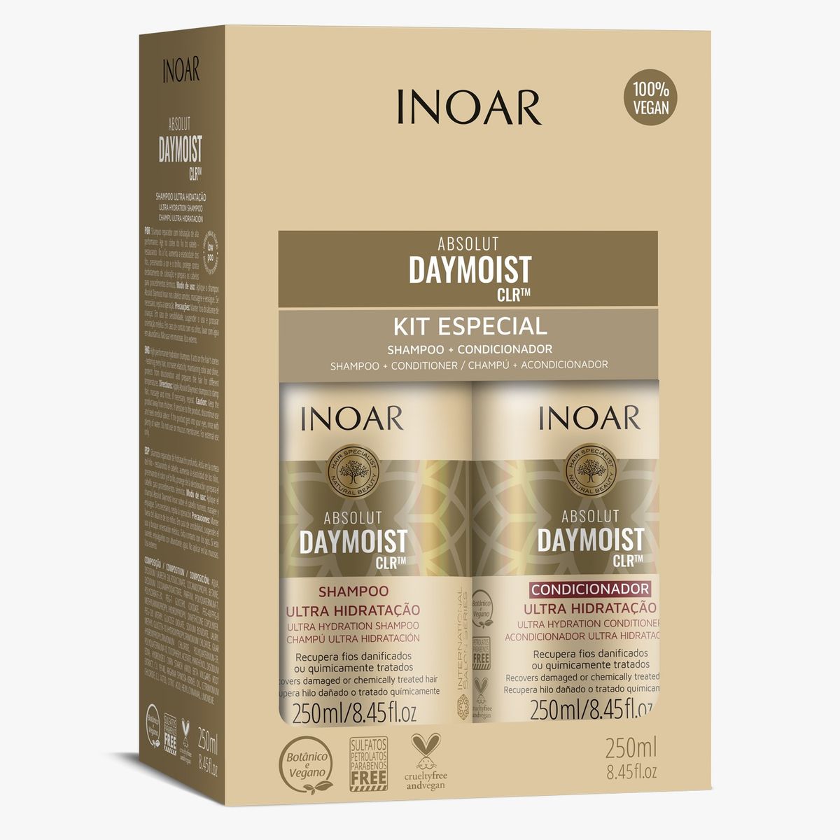 INOAR - KIT DUO ABSOLUT DAYMOIST ULTRA HIDRATACION 250ML INOAR
