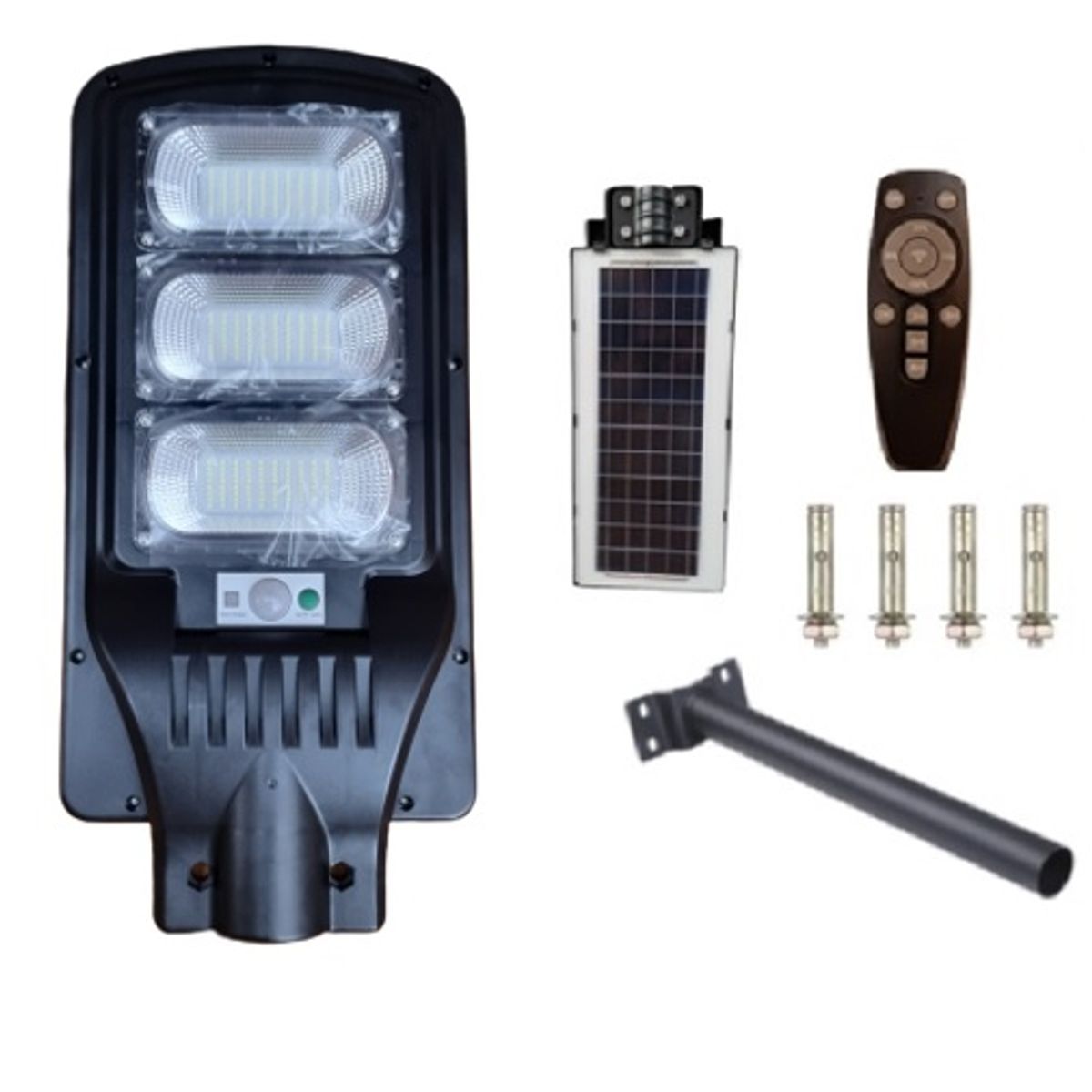 GENERICO - Foco Led Solar 300w Poste Exterior Focos Solares Potentes  Base