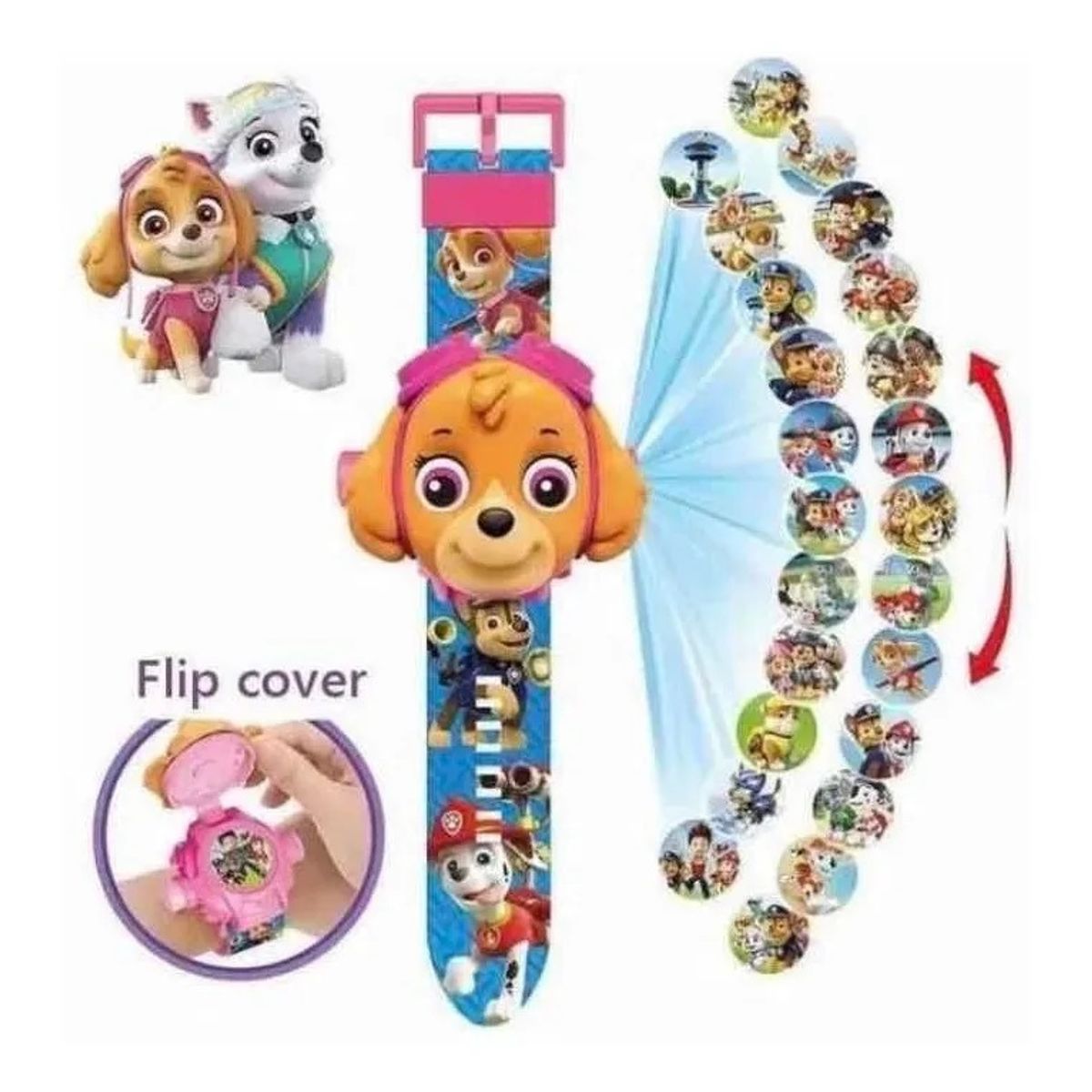 GENERICO - Reloj Rosado Patrulla Canina Paw Patrol Niños