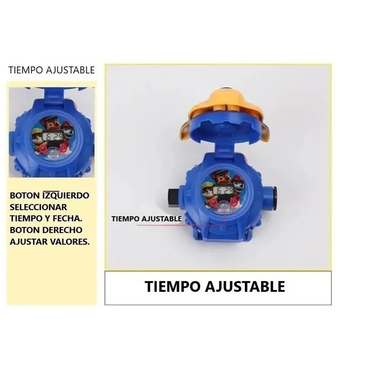 GENERICO - Reloj Rosado Patrulla Canina Paw Patrol Niños