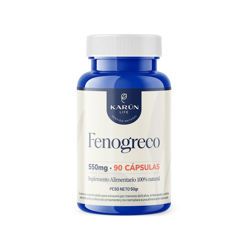 KARUNLIFE - Fenogreco 90 Cápsulas 550 Mg Karun Life