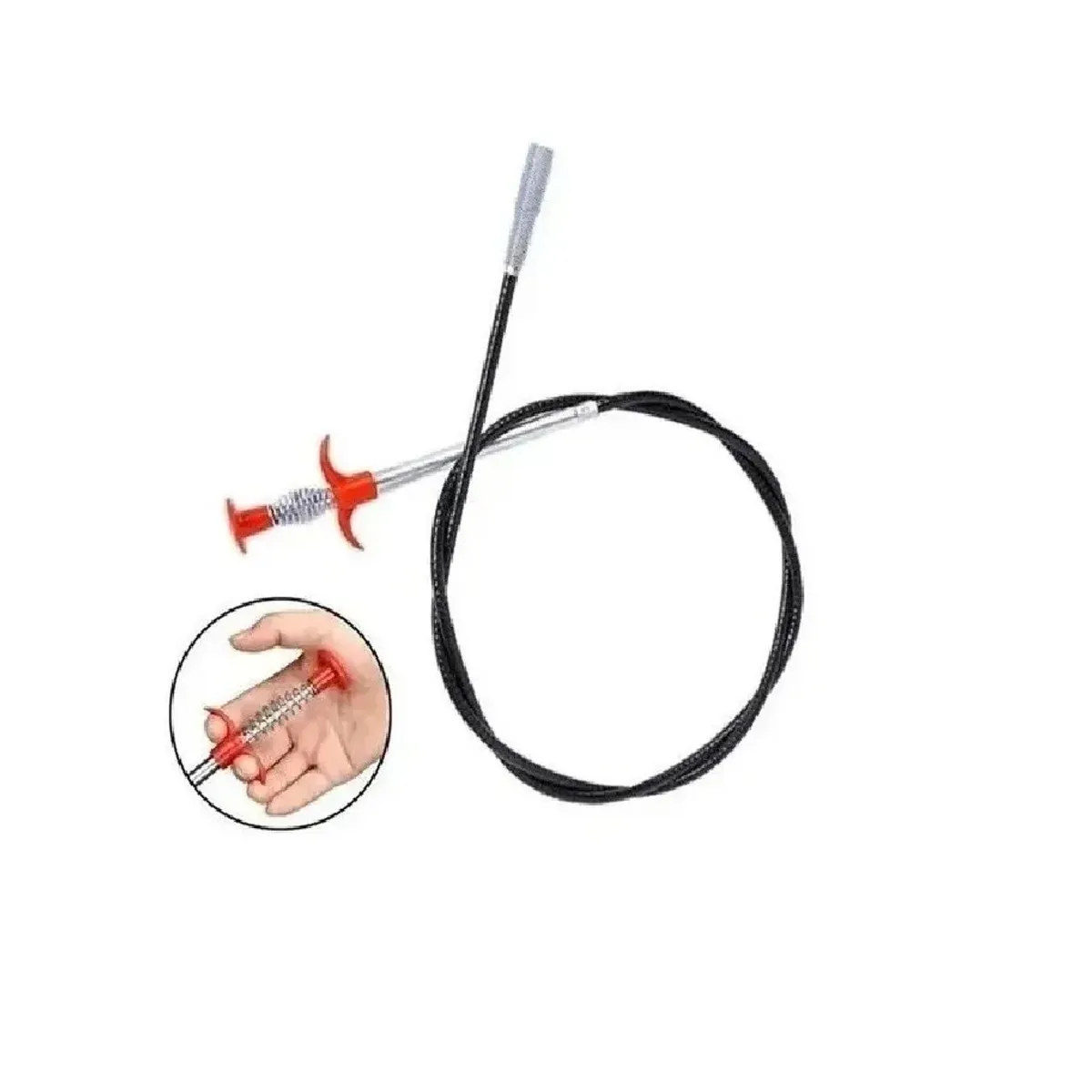 CARIBEE - Destapa Cañería Con AgarreLimpiador Drenaje Baño Lavaplatos