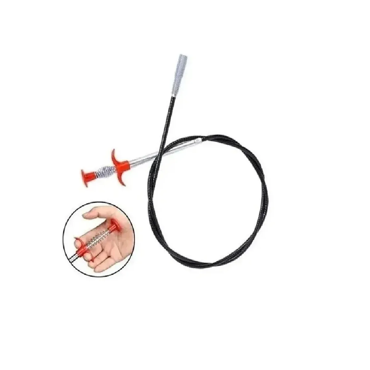 CARIBEE - Destapa Cañería Con AgarreLimpiador Drenaje Baño Lavaplatos